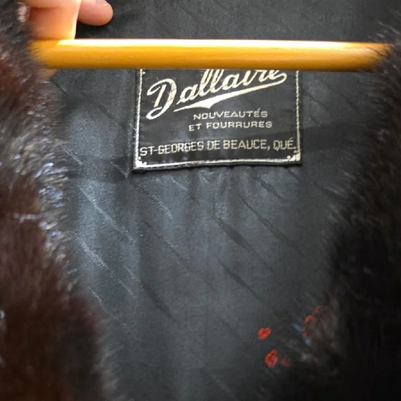 EUC. Vintage Persian Lamb Wool & Mink Furr Collar BY Dallaire 1950/60 - Picture 3 of 7